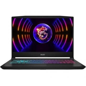 MSI Laptop Gaming MSI Katana 15 B13VEK, 15.6 inch FHD, Intel Core i7-13620H, 16GB RAM, 1TB SSD, NVIDIA GeForce RTX 4050 6GB, Free DOS, Negru