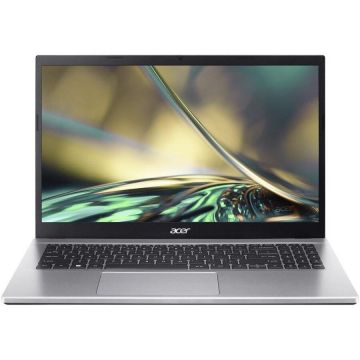 Acer Laptop Acer Aspire 3 A315-59, Intel Core i3-1215U, 15.6 inch FHD, 8GB RAM, 512GB SSD, Free DOS, Argintiu