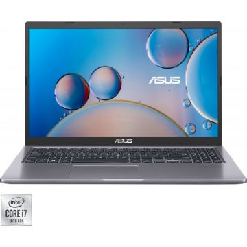 Asus Laptop ASUS 15.6'' X515JA, FHD, Procesor Intel® Core™ i7-1065G7 (8M Cache, up to 3.90 GHz), 8GB DDR4, 512GB SSD, Intel Iris Plus, No OS, Slate Grey
