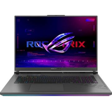 Asus Laptop Gaming Asus ROG Strix G18 G814JIR, Intel Core i9-14900HX, 18 inch 2.5K, 32GB RAM, 1TB SSD, nVidia RTX 4070 8GB, Free DOS, Gri