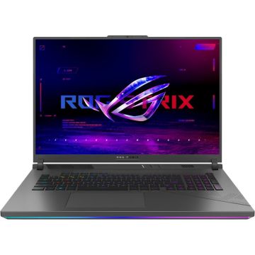 Asus Laptop Gaming Asus ROG Strix G18 G814JVR, Intel Core i9-14900HX, 18 inch WQXGA, 32GB RAM, 1TB SSD, nVidia RTX 4060 8GB, Free DOS, Gri