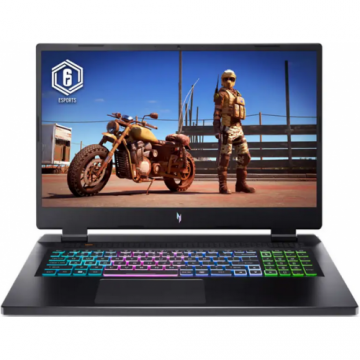 Laptop Gaming Acer Nitro 17 AN17-41 (Procesor AMD Ryzen 7 7840HS (16M Cache, up to 5.10 GHz), 17.3inch QHD, 16GB DDR5, 512GB SSD, NVIDIA GeForce RTX 4060 @8GB, Negru)