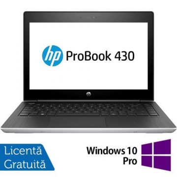 Laptop Refurbished HP ProBook 430 G6, Intel Core i5-8265U 1.60 - 3.90GHz, 8GB DDR4, 256GB SSD, 13.3 Inch Full HD, Webcam + Windows 10 Pro