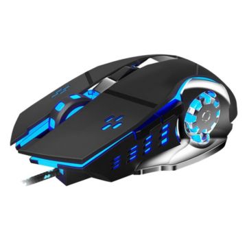 Mouse Gaming Techstar® Silent, 3200 DPI, 6 Butoane, LED RGB, Macro