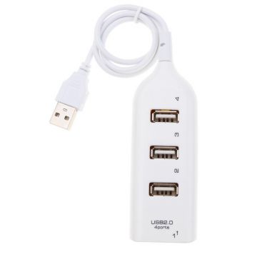 USB Hub Techstar® HB2, USB 2.0 High Speed, 4 Port USB2.0, Alb