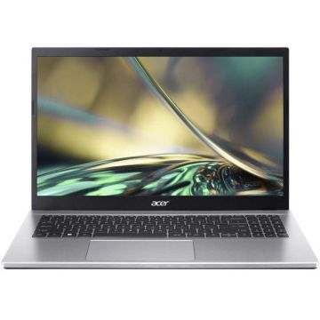 Acer Laptop Acer Aspire 3 A315-59, Intel Core i5-1235U, 15.6 inch FHD, 16GB RAM, 512GB SSD, Free DOS, Argintiu