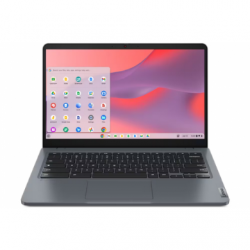 Laptop Lenovo 14e Chromebook Gen 3 (Procesor Intel® N100 (6M Cache, up to 3.40 GHz), 14inch FHD, 8GB, 64GB eMMc , Intel UHD Graphics, ChromeOS, Gri)