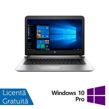 Laptop Refurbished HP ProBook 440 G3, Intel Core i3-6100U 2.30GHz, 8GB DDR3, 256GB SSD, 14 Inch Full HD, Webcam + Windows 10 Pro