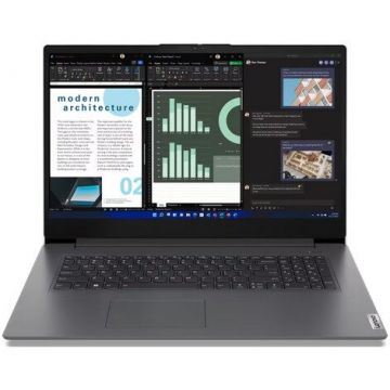 Lenovo Laptop Lenovo V17, Intel Core i5-1335U, 17.3 inch FHD, 8GB RAM, 512GB SSD, No OS, Gri