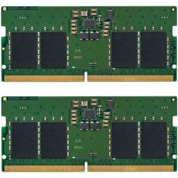 Memorii laptop Kingston ValueRAM, 32GB(2x16GB), DDR5, 5200MHz, CL42, 1.1v, Dual Channel Kit