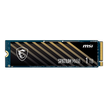 SSD Extern MSI SPATIUM M450, 1TB, M.2 2280, PCIe Gen4 x4, 3D NAND