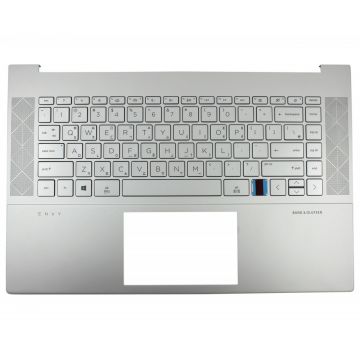 Tastatura HP 44G3FTATP40 Argintie cu Palmrest Argintiu si Amprenta iluminata backlit