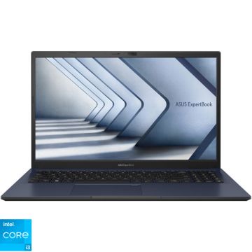 Laptop ASUS 15.6'' ExpertBook B1 B1502CVA, FHD, Procesor Intel® Core™ i3-1315U (10M Cache, up to 4.50 GHz), 8GB DDR4, 256GB SSD, Intel UHD, No OS, Star Black