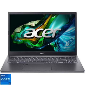 Laptop Acer 15.6'' Aspire 5 A515-58GM, FHD IPS, Procesor Intel® Core™ i7-13620H (24M Cache, up to 4.90 GHz), 16GB DDR4, 512GB SSD, GeForce RTX 2050 4GB, No OS, Steel Gray