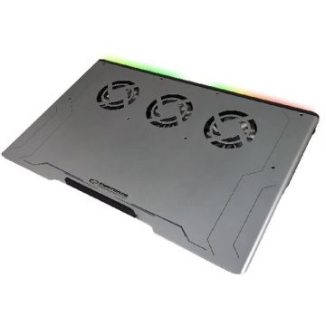 Stand/Cooler notebook Esperanza Gaming laptops, 19 inch Boreas, 3 ventilatoare, iluminare LED RGB