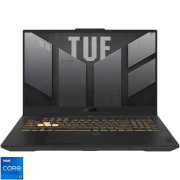 Laptop ASUS Gaming 17.3'' TUF F17 FX707VI, FHD 144Hz, Procesor Intel® Core™ i7-13620H (24M Cache, up to 4.90 GHz), 32GB DDR5, 2TB SSD, GeForce RTX 4070 8GB, No OS, Jaeger Gray