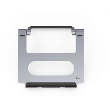 I-TEC Stand pentru laptop, I-TEC, 15.6, 27x24x4 cm, Metal, Argintiu/Negru