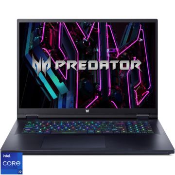 Laptop Acer Gaming 18'' Predator Helios 18 PH18-71, WQXGA IPS 240Hz, Procesor Intel® Core™ i9-13900HX (36M Cache, up to 5.40 GHz), 32GB DDR5, 1TB SSD, GeForce RTX 4080 12GB, No OS, Black