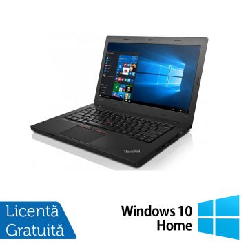 Laptop Refurbished Lenovo ThinkPad L460, Intel Core i5-6200U 2.30GHz, 8GB DDR3, 256GB SSD, 14 Inch, Webcam + Windows 10 Home
