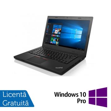 Laptop Refurbished Lenovo ThinkPad L460, Intel Core i5-6200U 2.30GHz, 8GB DDR3, 256GB SSD, 14 Inch, Webcam + Windows 10 Pro