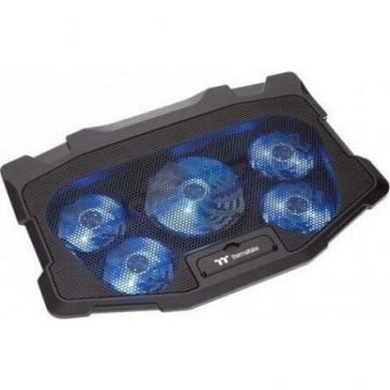 Thermaltake Cooler laptop Thermaltake Massive 12 Max, iluminare LED Albastru, 17
