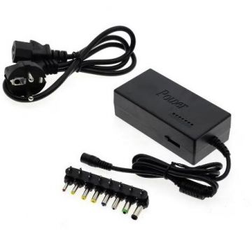 Incarcator Laptop Universal 12V-24V 120W Alimentare la Priza 8 Conectori Negru