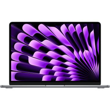 Laptop Apple 13.6'' MacBook Air 13 with Liquid Retina, Apple M3 chip (8-core CPU), 8GB, 256GB SSD, Apple M3 8-core GPU, macOS, Space Grey, INT keyboard, 2024
