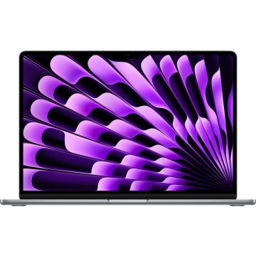 Laptop Apple 15.3'' MacBook Air 15 with Liquid Retina, Apple M3 chip (8-core CPU), 8GB, 256GB SSD, Apple M3 10-core GPU, macOS, Space Grey, INT keyboard, 2024
