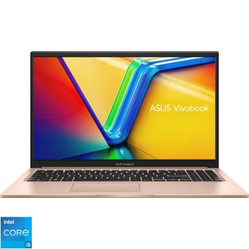 Laptop ASUS 15.6'' Vivobook 15 X1504VA, FHD, Procesor Intel® Core™ i5-1335U (12M Cache, up to 4.60 GHz), 16GB DDR4, 512GB SSD, Intel Iris Xe, No OS, Terra Cotta