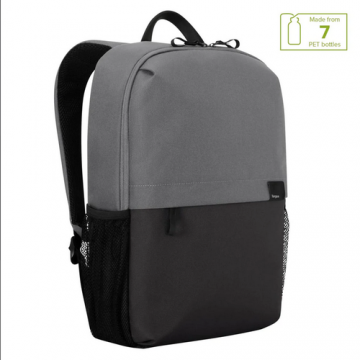 Rucsac laptop Targus 16inch Sagano EcoSmart,   capacitate 20 de litri, material RPET 500, dimensiuni: 30 x 14 x 50 cm, Negru