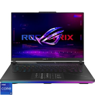 Laptop ASUS Gaming 16'' ROG Strix SCAR 16 G634JZR, QHD+ Mini LED 240Hz G-Sync, Procesor Intel® Core™ i9 14900HX (36M Cache, up to 5.80 GHz), 64GB DDR5, 2TB SSD, GeForce RTX 4080 12GB, No OS, Off Black