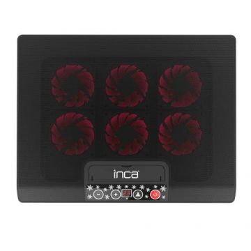 Cooler laptop Inca INC-601GMS, 2xUSB, 380x290x33mm (Negru/Rosu)