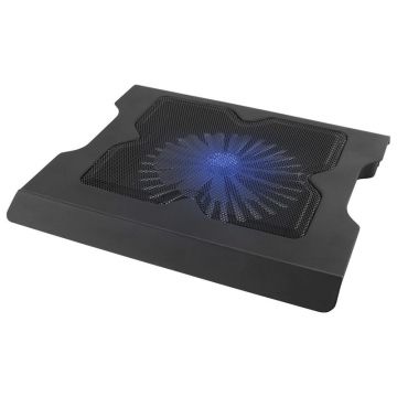 Cooling Pad Pentru Laptop Cu 1 Ventilator, Klausstech, Flux De Aer De 18 Cfm , Nivel De Zgomot 29 Db, Viteza Ventilator 2400 Rpm, 1 Port Usb , Design Modern , Negru