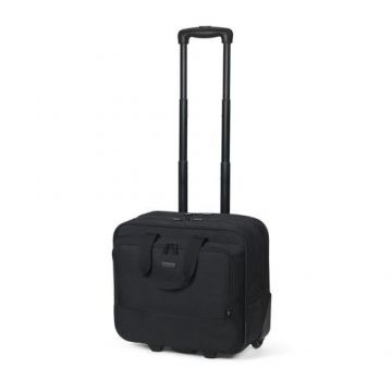 Geanta laptop Dicota Roller Eco Top Traveler BASE, 16inch (Negru)