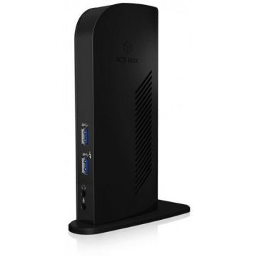 ICYBOX Statie Andocare ICY BOX IB-DK2242AC 6x USB 3.0 DisplayPort LAN, Negru