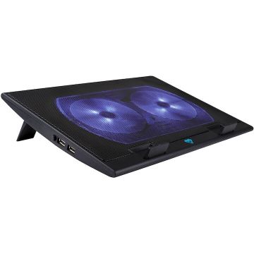 MEDIATECH Cooler stand Media-Tech Heat Buster 17, pentru laptopuri pana la maxim 17, doua ventilatoare 13.5cm, negru