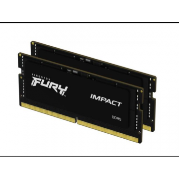 Memorii RAM Kingston, 32GB, 6000MHz, DDR5, CL38 (2x16GB), Impact XMP (Negru)