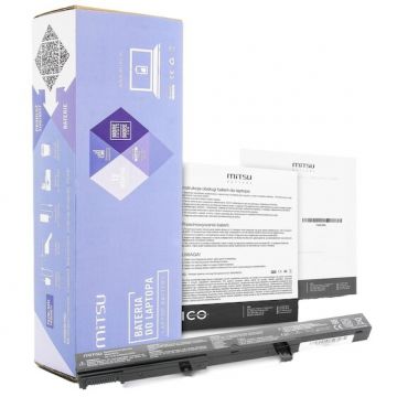 Mitsu Baterie laptop, Mitsu, Compatibil cu Asus X451, X551, 2200mAh, 14.4V, Negru