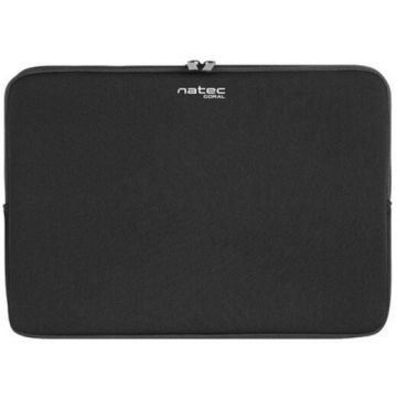 natec Husa pentru laptop, Coral, Neopren, 13.3 inch, Negru