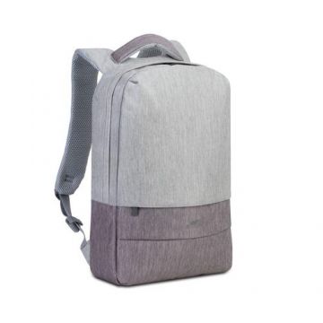 Rucsac pentru laptop RivaCase, 7562 Prater, 15.6inch, Poliester, Gri