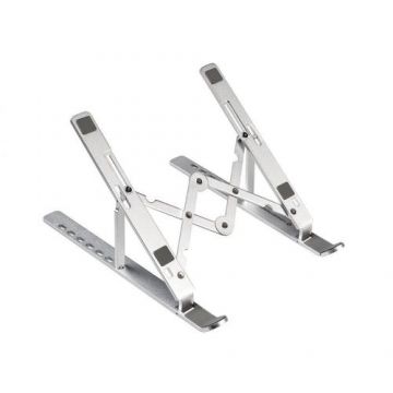 Stand pentru laptop Conceptronic THANA04S, Aluminiu, 15.6inch (Argintiu)