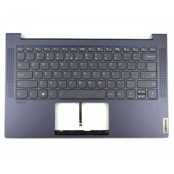 Tastatura Lenovo 1KAFZZR0048 Gri cu Palmrest Gri iluminata backlit