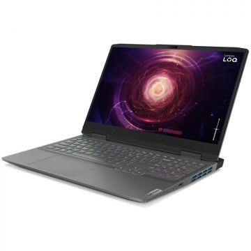 Laptop LOQ 15.6inch AMD Ryzen 7 7840HS 16GB DDR5 512GB SSD NVIDIA GeForce RTX 4060 Wi-Fi 6  Windows 11 Home Grey