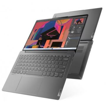 Laptop YOGA Slim 6 14 - Core i5-1240P 14inch WUXGA OLED 16GB 512GB EVO GP36 Windows 11 Home Gri
