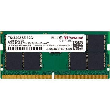 Memorie notebook Transcend 32GB, DDR5, 5600MHz, CL46, 1.1v