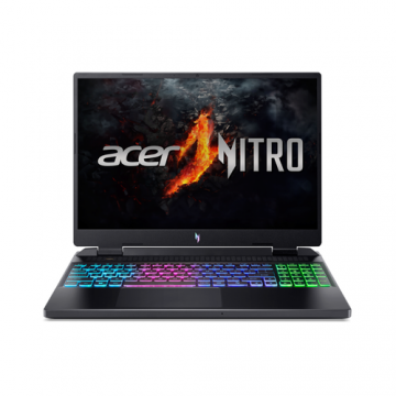 Laptop Gaming Acer Nitro 16 AN16-42 (Procesor AMD Ryzen™ 7 8845HS (16M Cache, up to 5.10 GHz), 16inch WQXGA, 16GB, 1TB SSD, nVidia GeForce RTX 4070 @8GB, Negru)