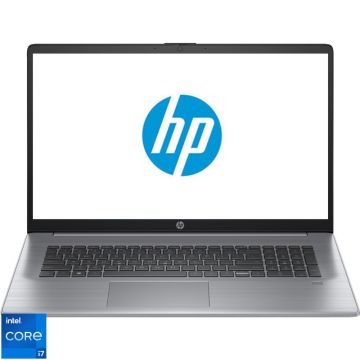 Laptop HP 17.3'' 470 G10, FHD IPS, Procesor Intel® Core™ i7-1355U (12M Cache, up to 5.00 GHz), 16GB DDR4, 512GB SSD, Intel Integrated Graphics, Free DOS, Silver