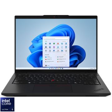 Laptop Lenovo 14'' ThinkPad L14 Gen 5, WUXGA IPS, Procesor Intel® Core™ Ultra 5 125U (12M Cache, up to 4.30 GHz), 16GB DDR5, 512GB SSD, Intel Graphics, Win 11 Pro, Eclipse Black