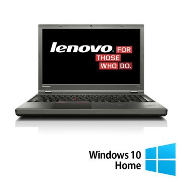 Laptop Refurbished LENOVO ThinkPad T540p, Intel Core i7-4700MQ 2.40-3.40GHz, 8GB DDR3, 256GB SSD, 15.6 Inch Full HD, Tastatura Numerica, Webcam + Windows 10 Home