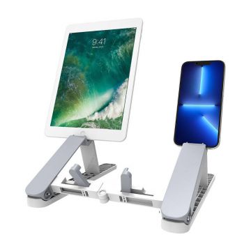 Stand multifunctional, 2-in-1 pentru laptop/tableta/smartphone.